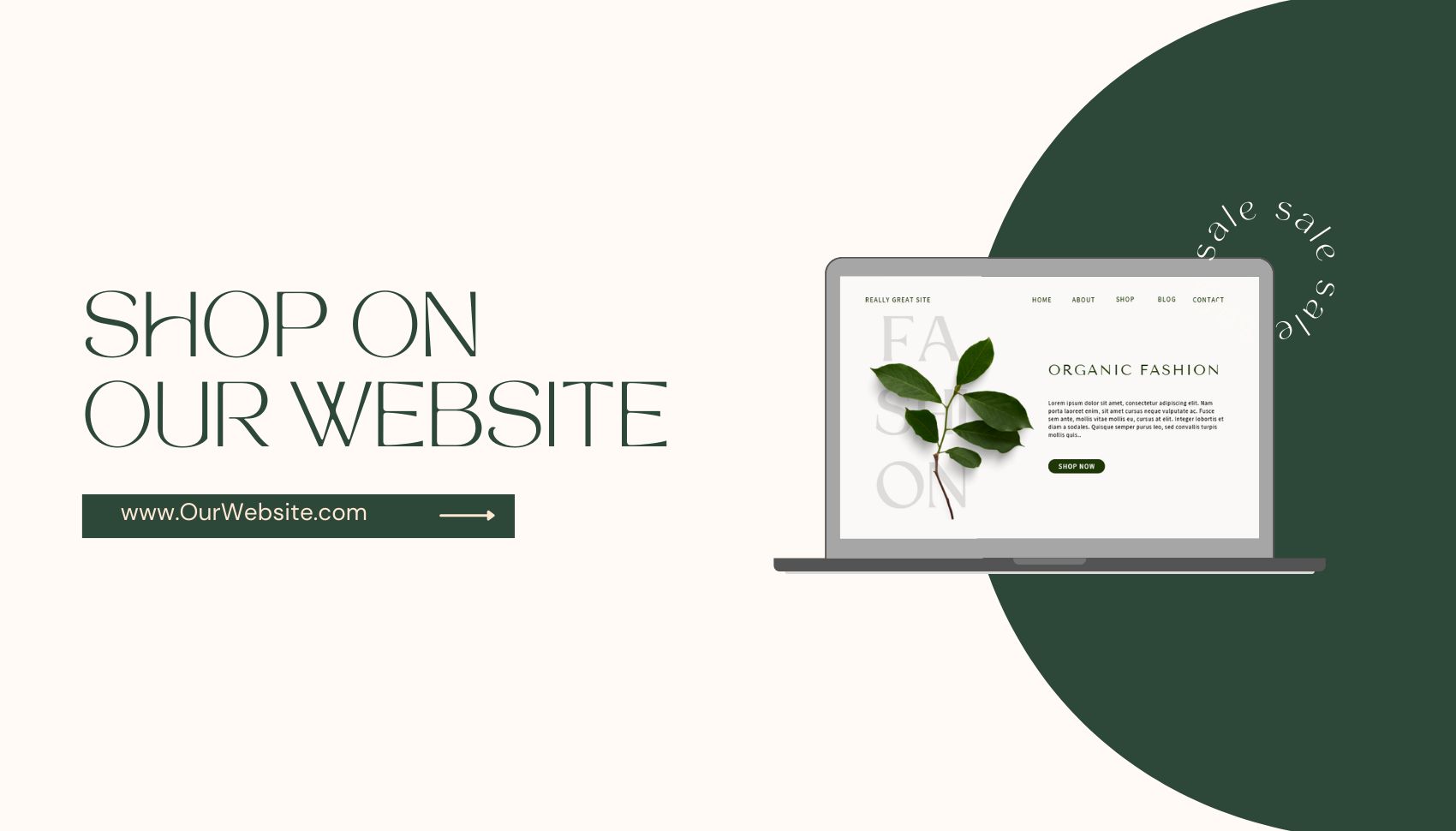 صفحة هبوط (Organic Fashion Landing Page)