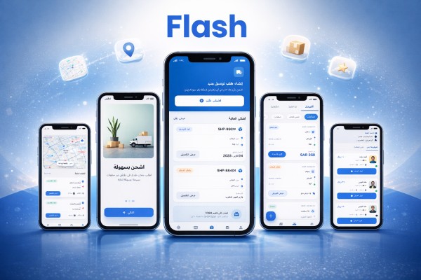 برمجة و تصميم تطبيق Flash للنقل التجاري