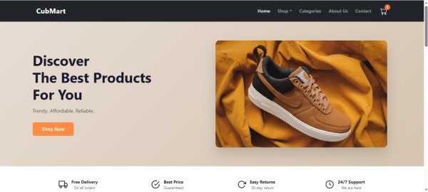CubMart – E-commerce Website