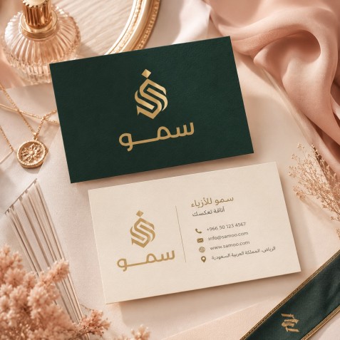 تصميم شعار وهويه بصريه لمتجر ازياء سمو samoo