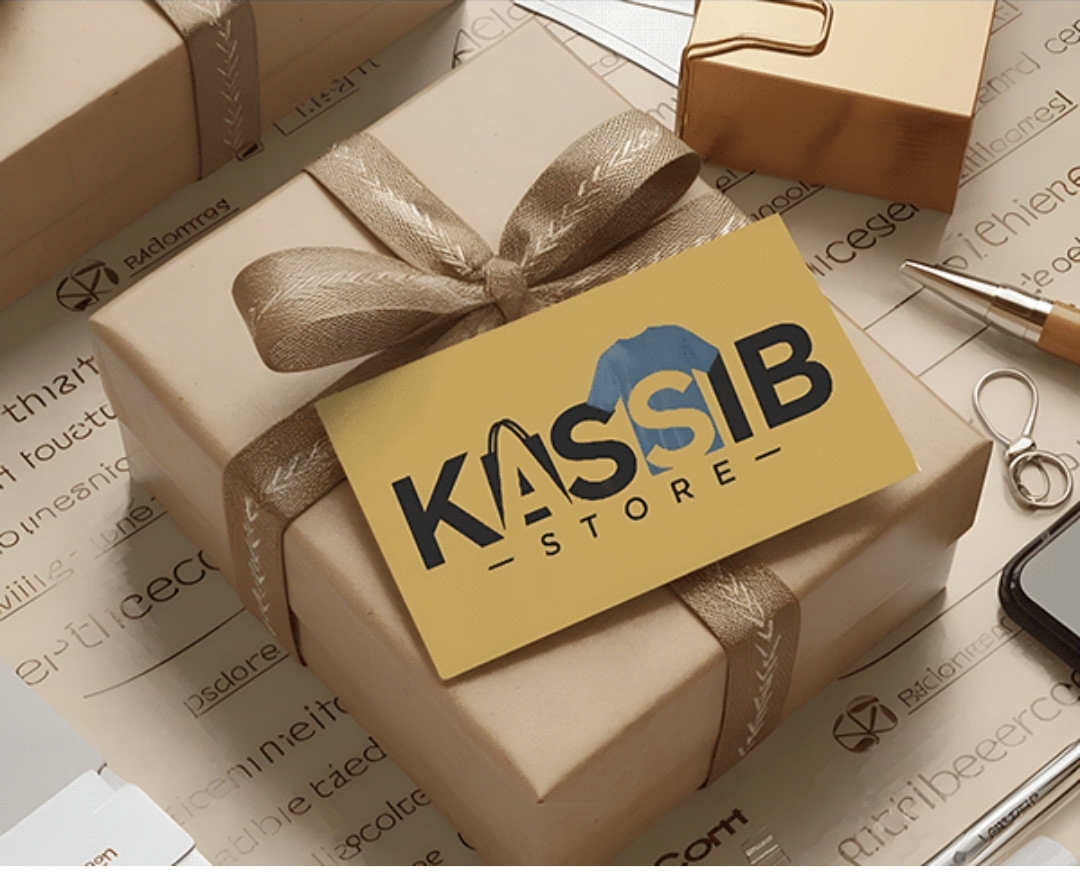 تصميم لوجو وهويه لبراند متجر اليكتروني