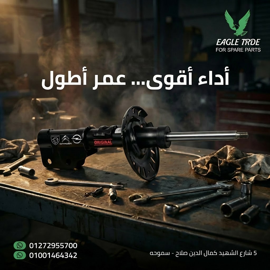 تصميم بوسترات سوشيال ميديا لمحل قطع غيار السيارات