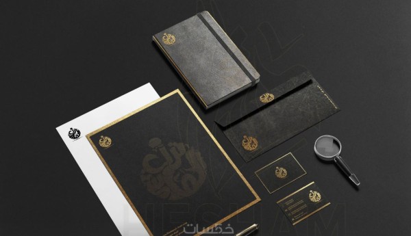 تصميم شعار وهويه بصريه لمشروع عطور تراب الماس