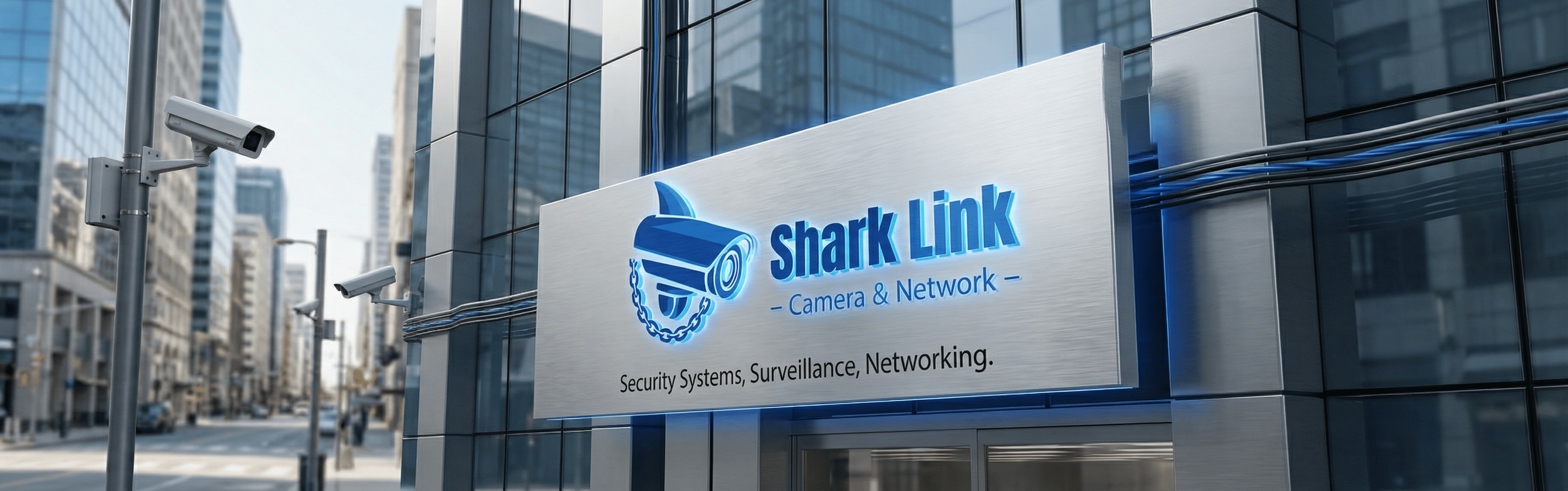 تصميم هوية بصرية لشركة كاميرات مراقبة والأنظمة