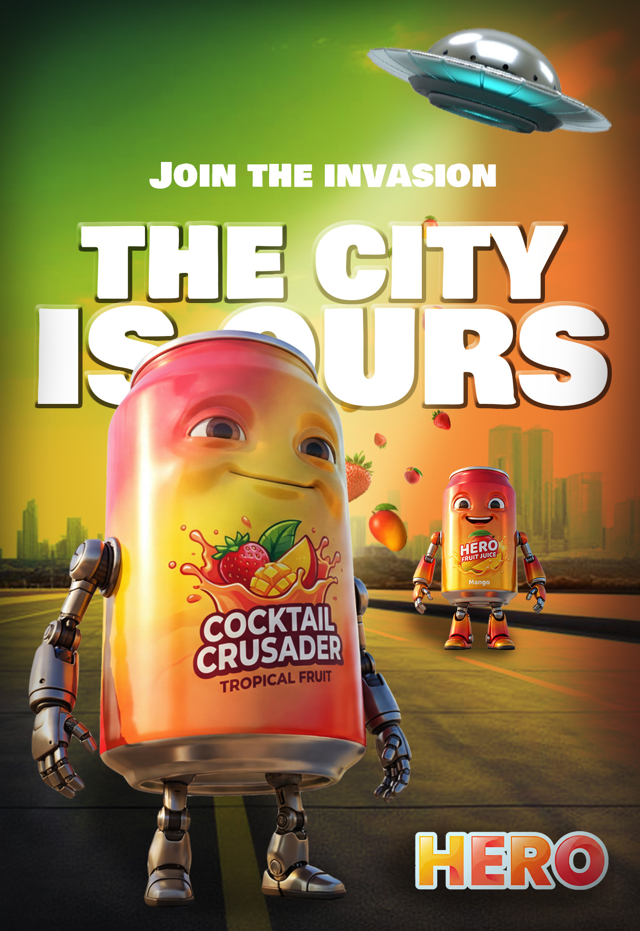 Hero Juice billboard