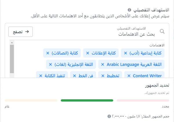 حملة إعلانية ممولة على الفيسبوك - لخطاط - إستهداف السعودية