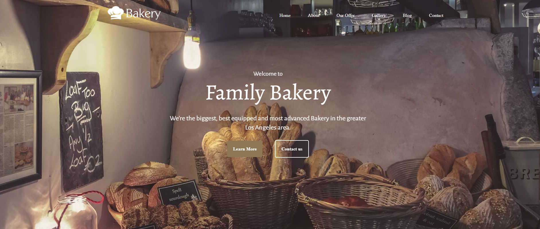 تصميم وتطوير صفحة احترافية ومتجاوبة للمخابز والمطاعم والكافيهات