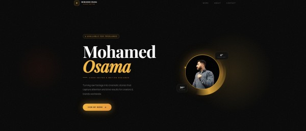 تصميم وتطوير صفحة Portfolio احترافية مع تجربة مستخدم تفاعلية