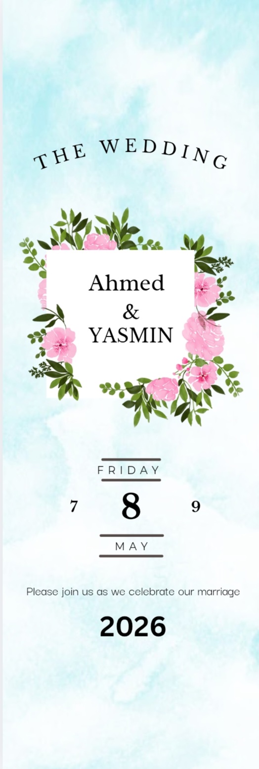 Marriage invitation