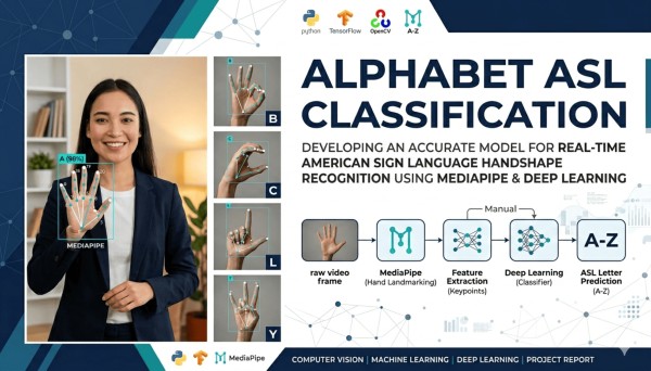 نظام التعرف على لغة الإشارة (ASL) وتحويلها إلى نص