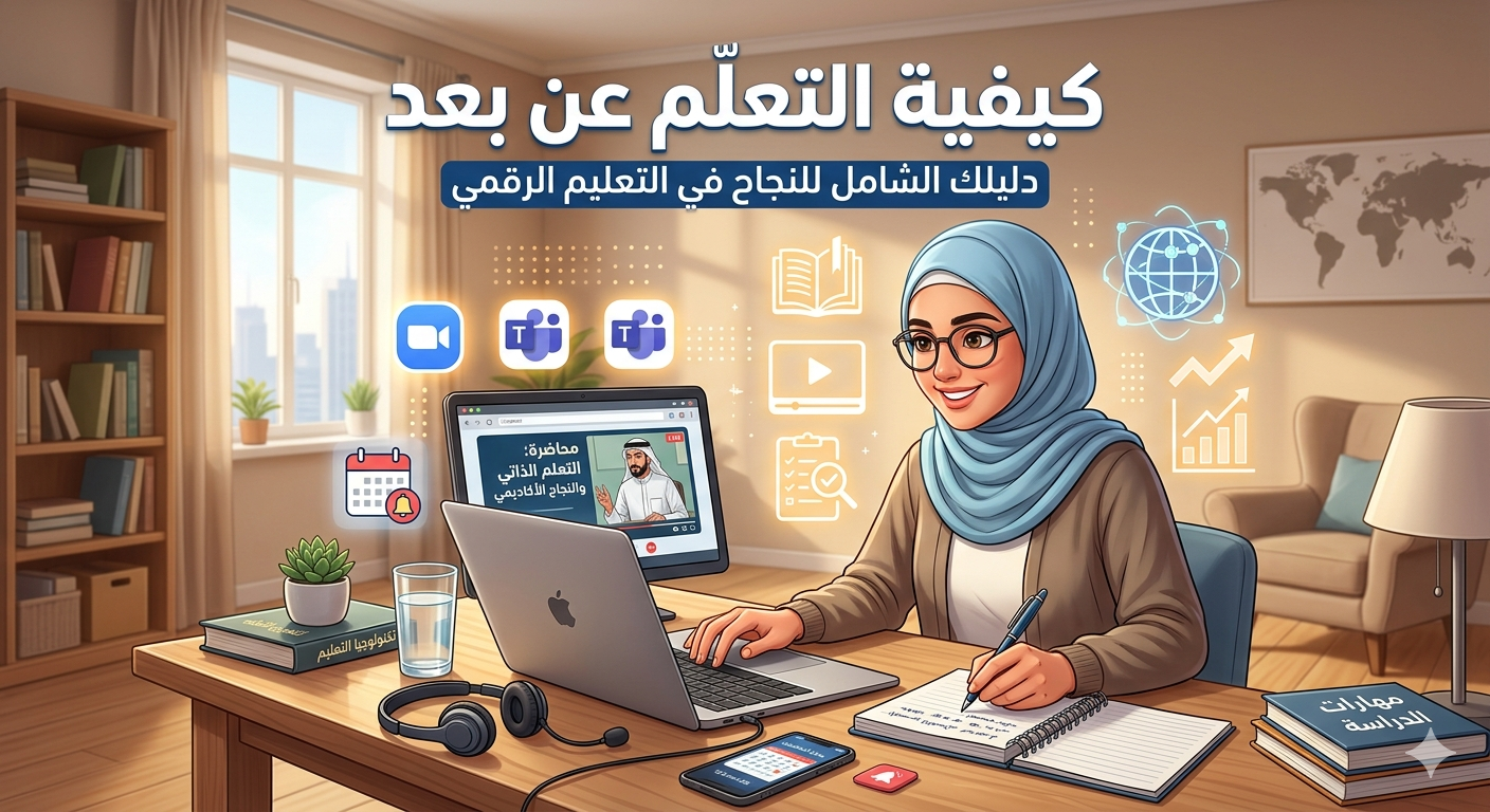 مقال ( كيفية التعلم عن بعد )