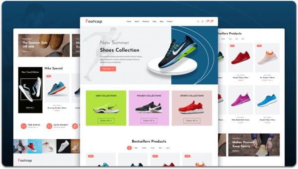 تصميم هويه موقع Shoes