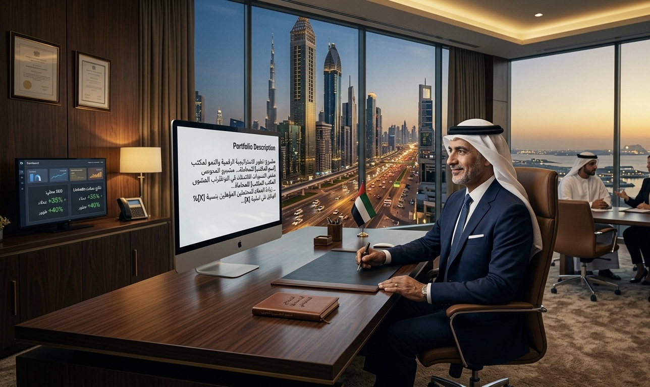 إنشاء حمالات إعلانيه لمكتب محاماه كبيره في الإمارات