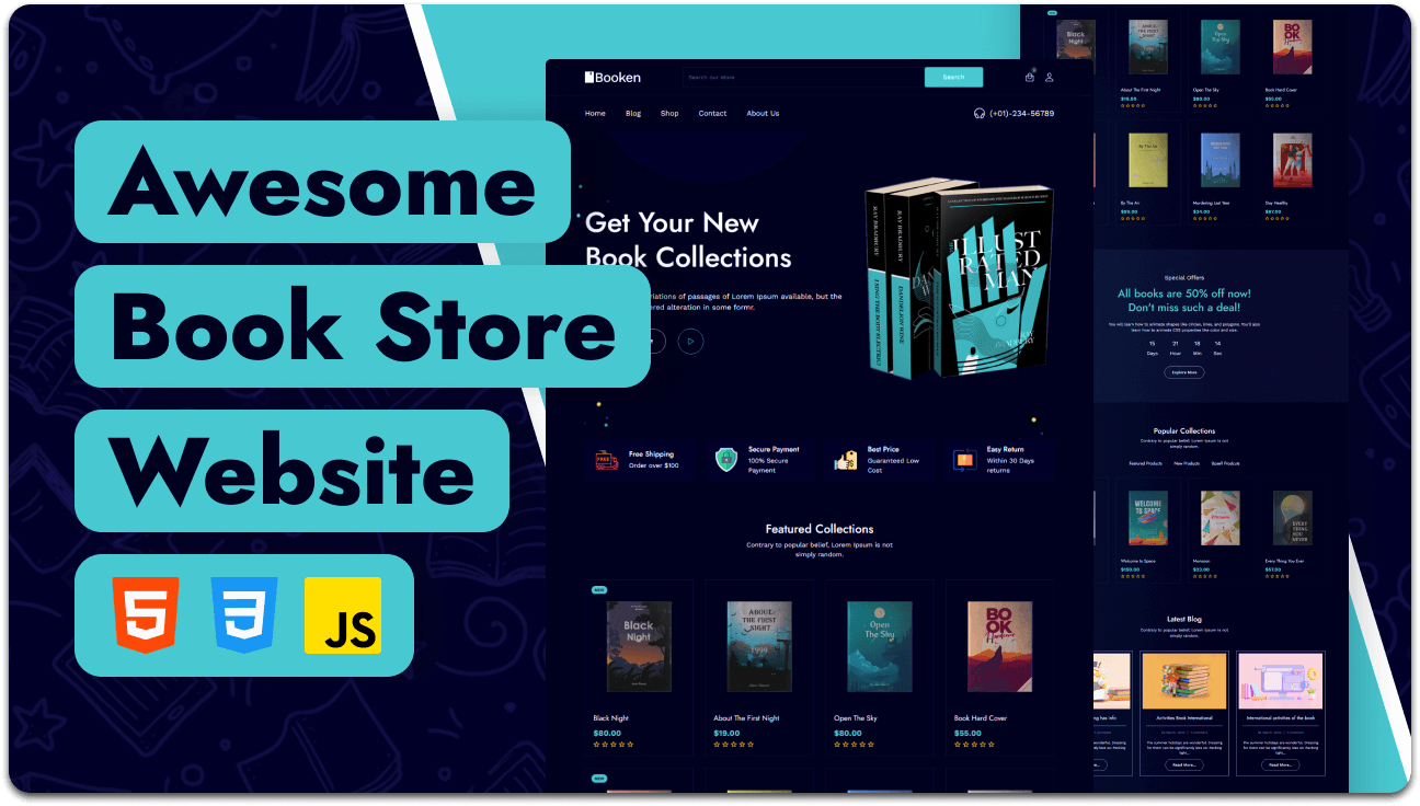 تصميم هويه لموقع Books