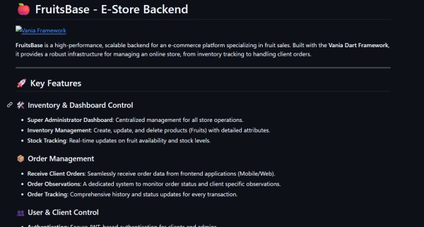 Fruits Shop API