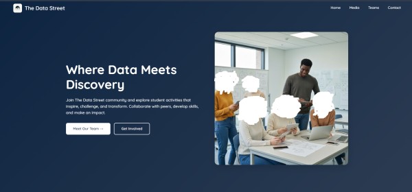 The Data Street Syudent Activity website