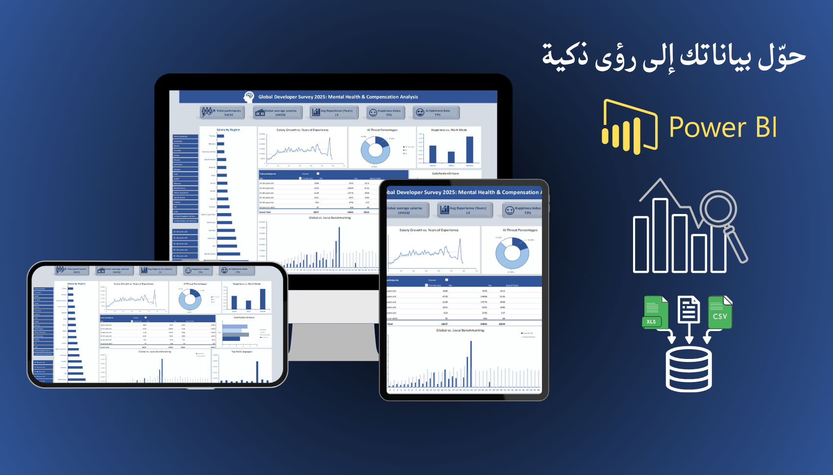 تحليل النظام البيئي للمطورين 2025: دراسة الصحة النفسية والرواتب