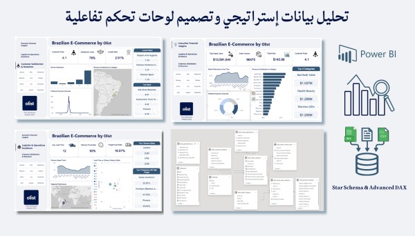 تحليل إستراتيجي لبيانات التجارة الإلكترونية (مشروع Olist).
