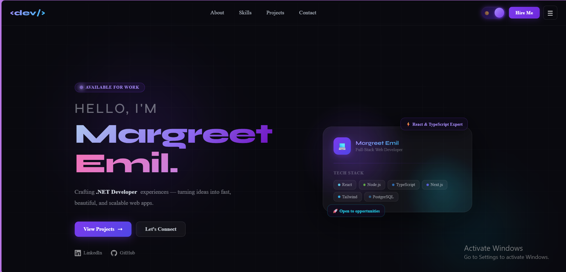 personal portfolio