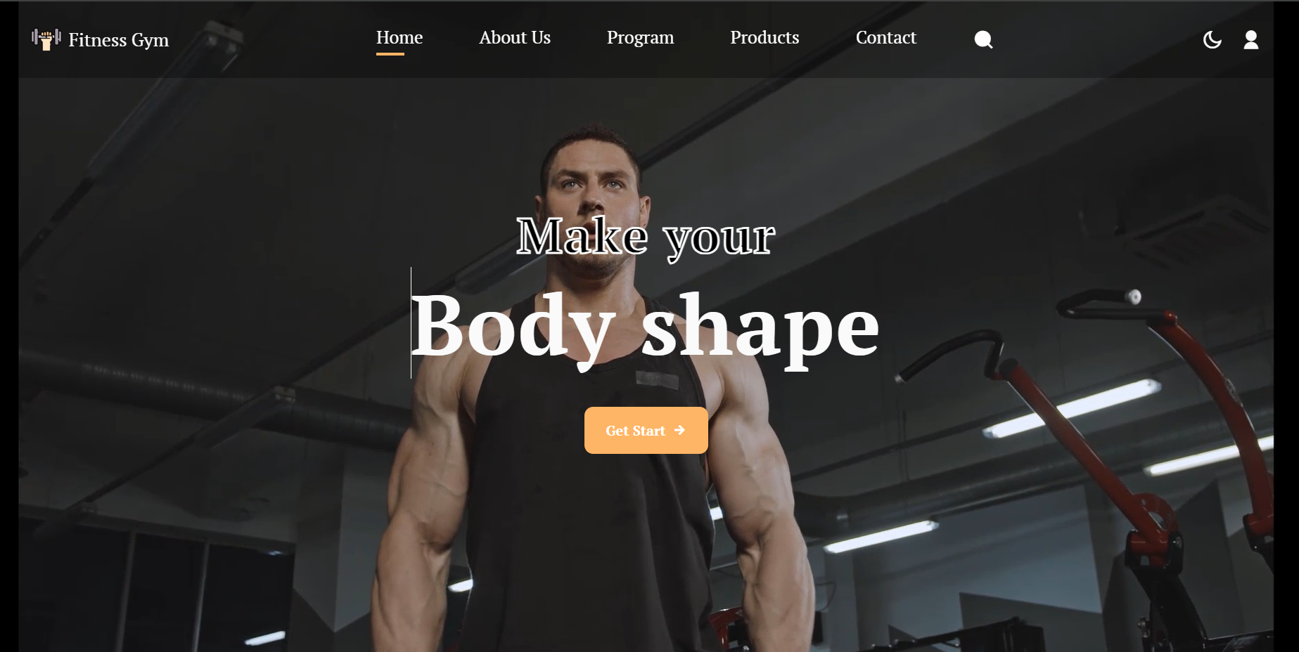 تصميم موقع Fitness Gym