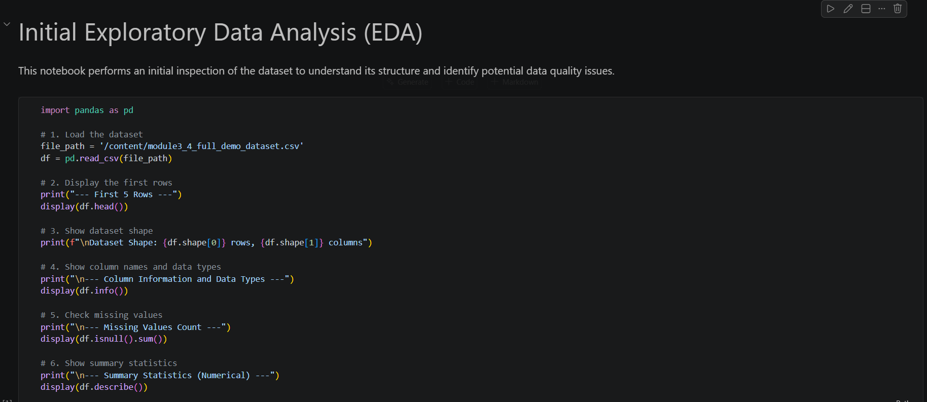تحليل وتنظيف البيانات واستخراج Insights باستخدام Python