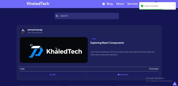 Posthup - مدونة لنشر البوستات والتفاعل عليها