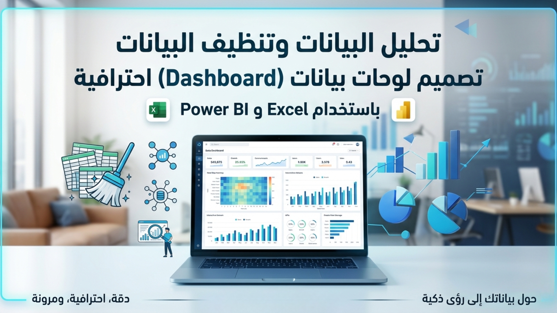 تحليل بيانات مستوي الخدمات فى كل منطقه