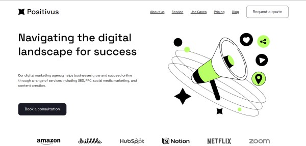 positivus landing page