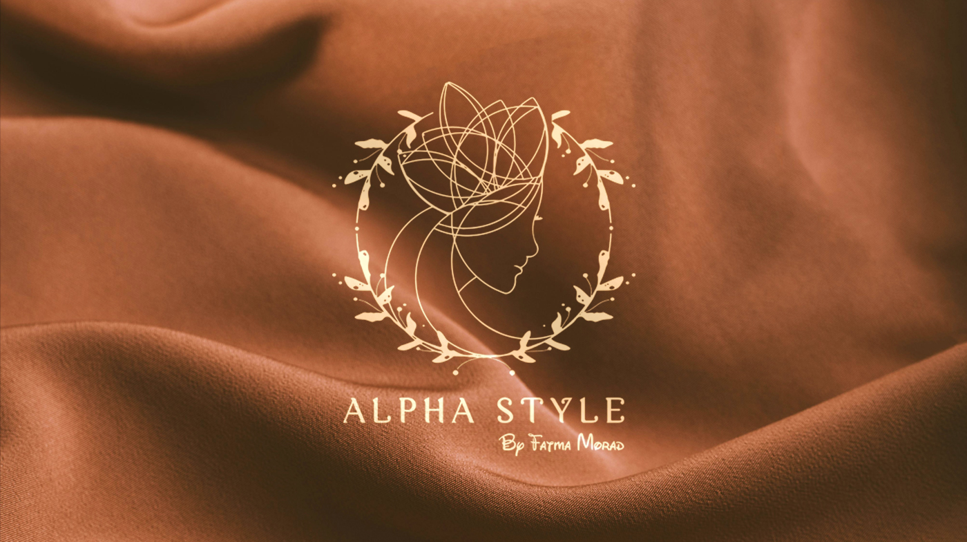 هوية بصرية لمتجر Alpha Style لملابس المحجبات الأنيقة