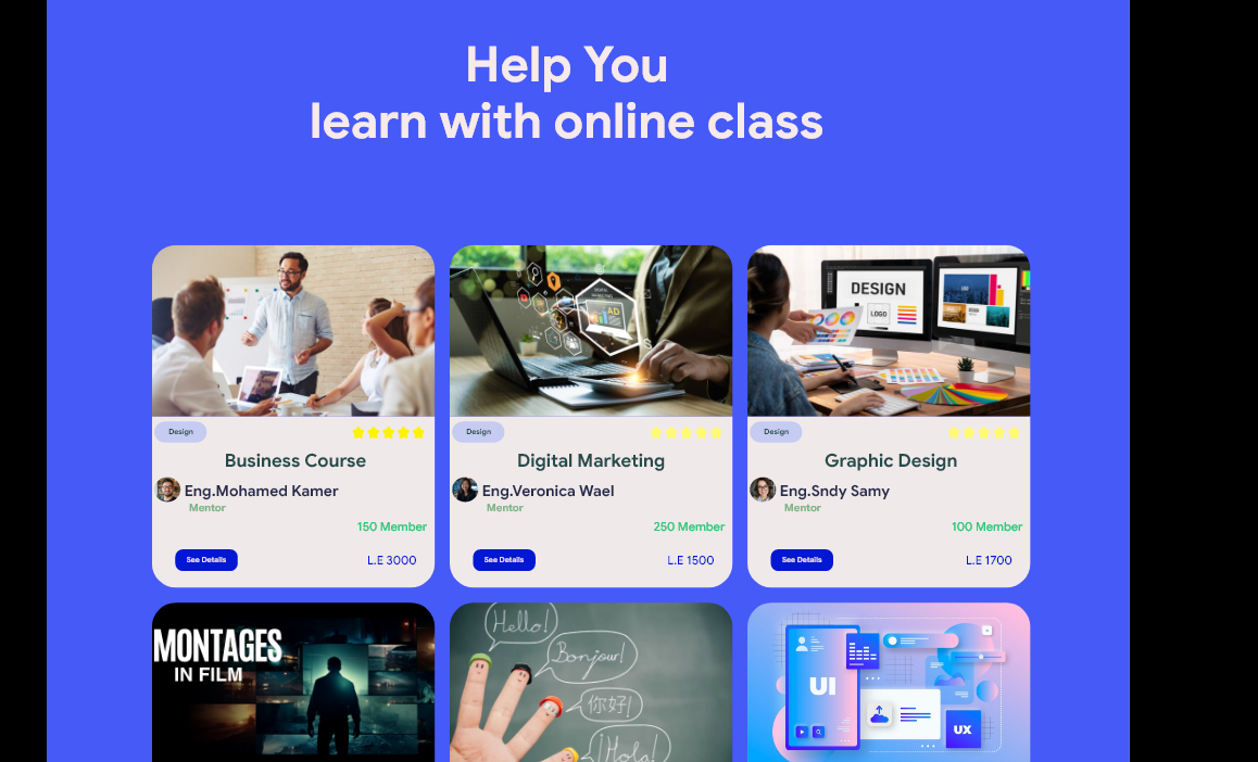 E-learning website