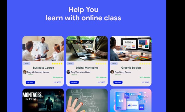 E-learning website