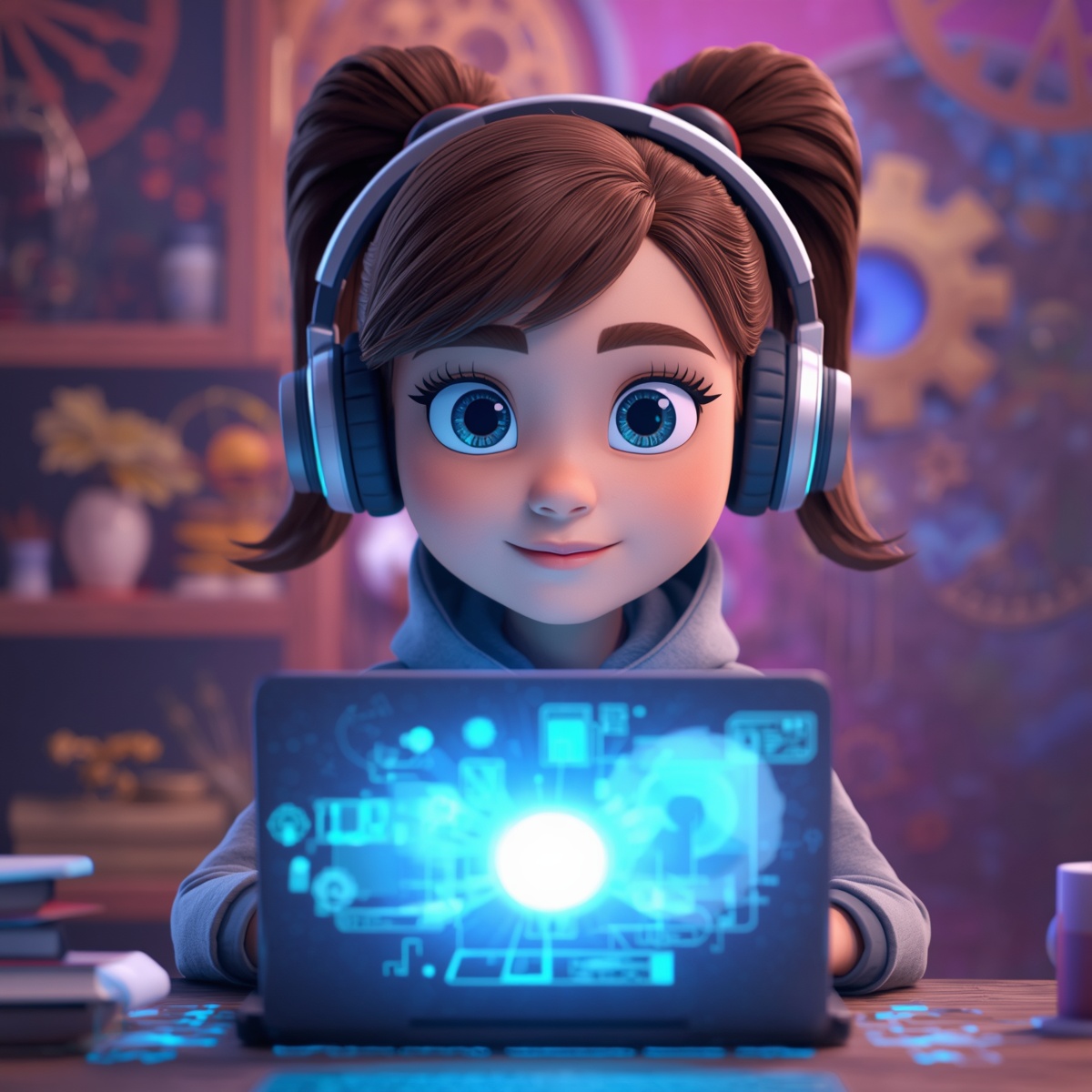 تصميم هوية بصرية رقمية بنظام 3D Render
