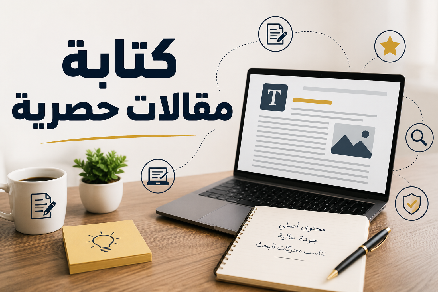 كتابة مقالات حصرية طبقاً لشروط السيو