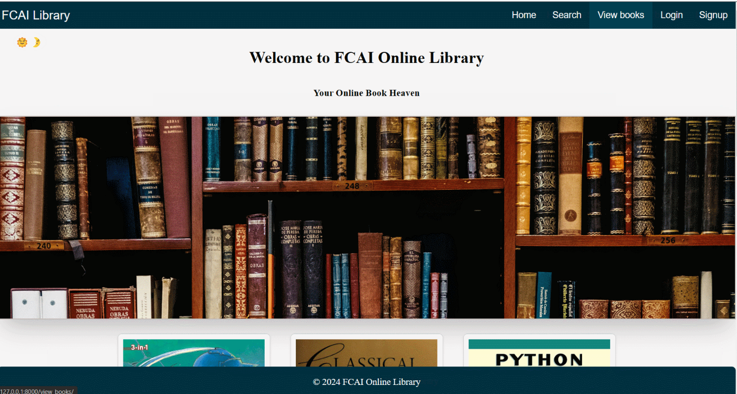 نظام المكتبة الإلكترونية – Django