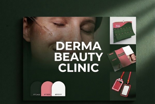 تصميم الهوية البصرية المتكاملة لـ عيادة Derma