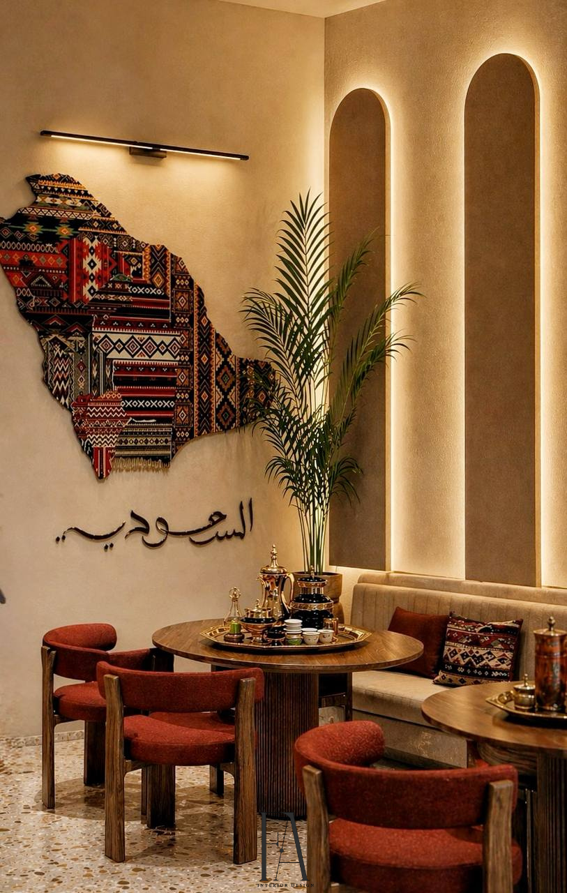 تصميم داخلي للكافيه