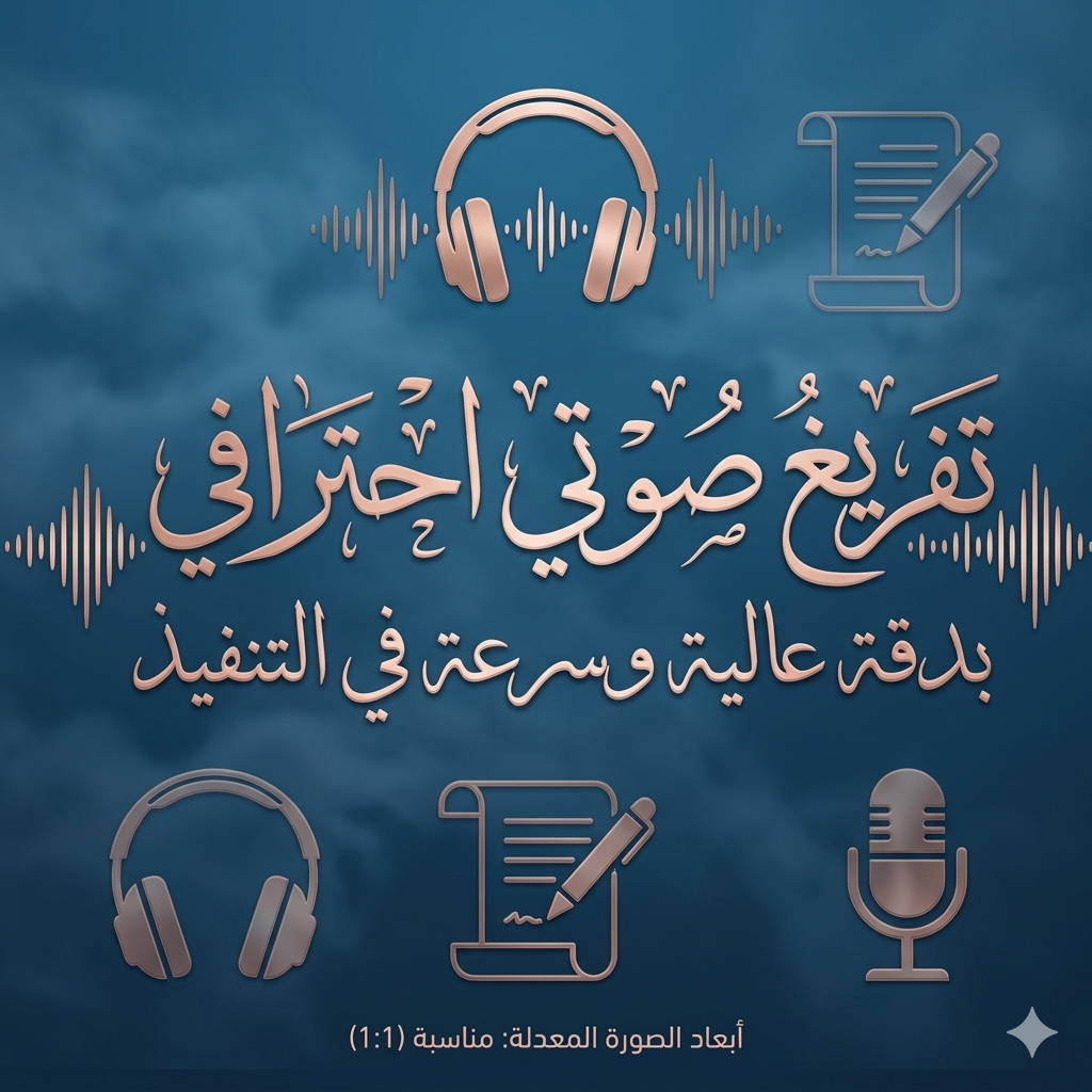 نموذج تفريغ صوتي احترافي⁠