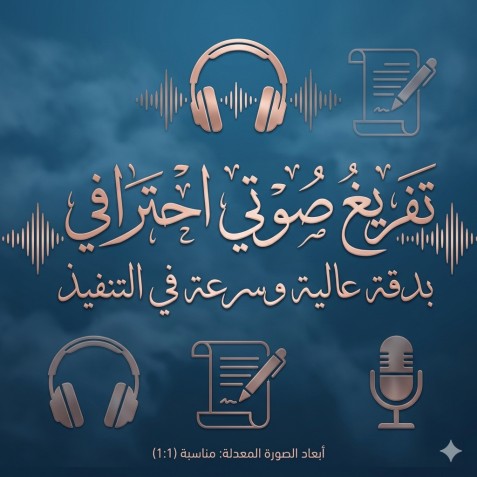 نموذج تفريغ صوتي احترافي⁠