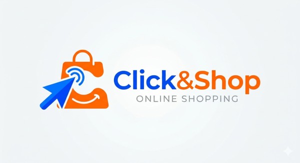لوجو صفحة تسويق الكتروني Click&Shop
