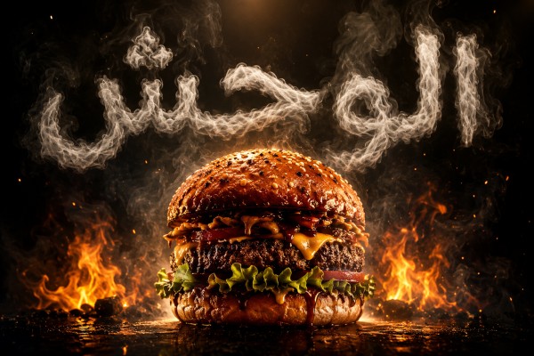 إعلان موشن ديزاين سينمائي بالذكاء الاصطناعي - برجر الوحش (Beast Burger)