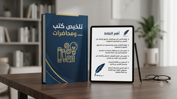 تلخيص وإعداد فهارس لكتاب احترافي