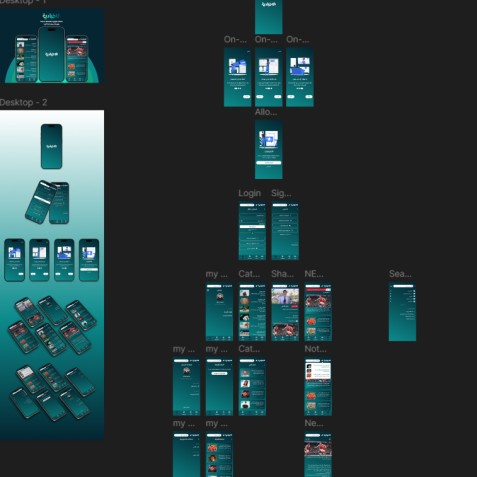UI UX  موقع اخبارى