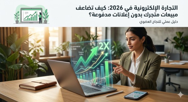 التجارة الإلكترونية في 2026: كيف تضاعف مبيعات متجرك بدون إعلانات مدفوعة؟